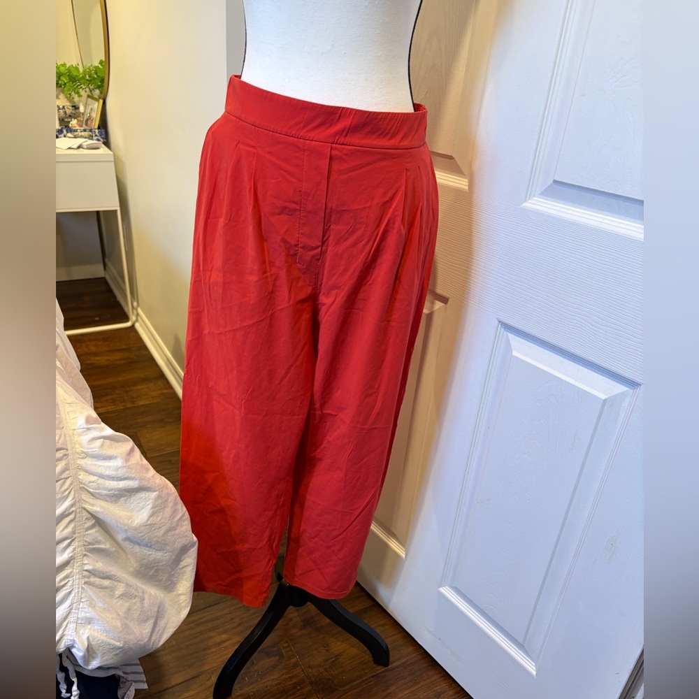 Lululemon Your True Trouser High Rise Pants Red Orange Size 12